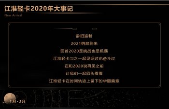 【有大事】歡迎檢閱！2020江淮輕卡大事記 